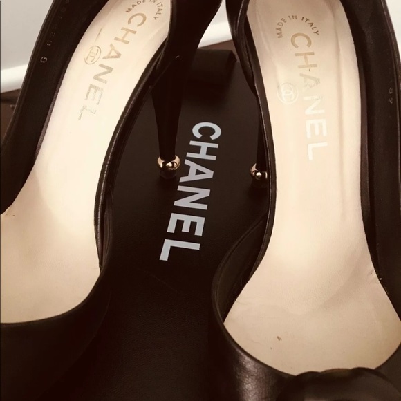 Chanel heels color black/gold - Picture 6 of 7